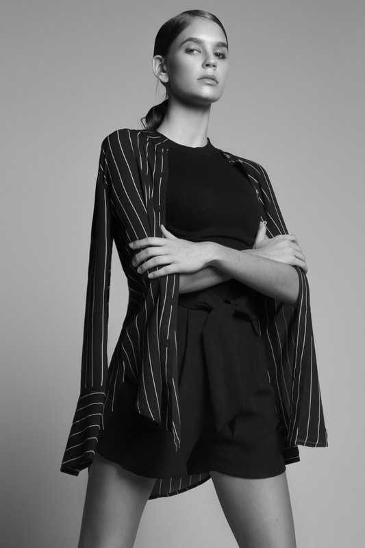 Womenswear Fashion Editorial Styling B&W Black and White